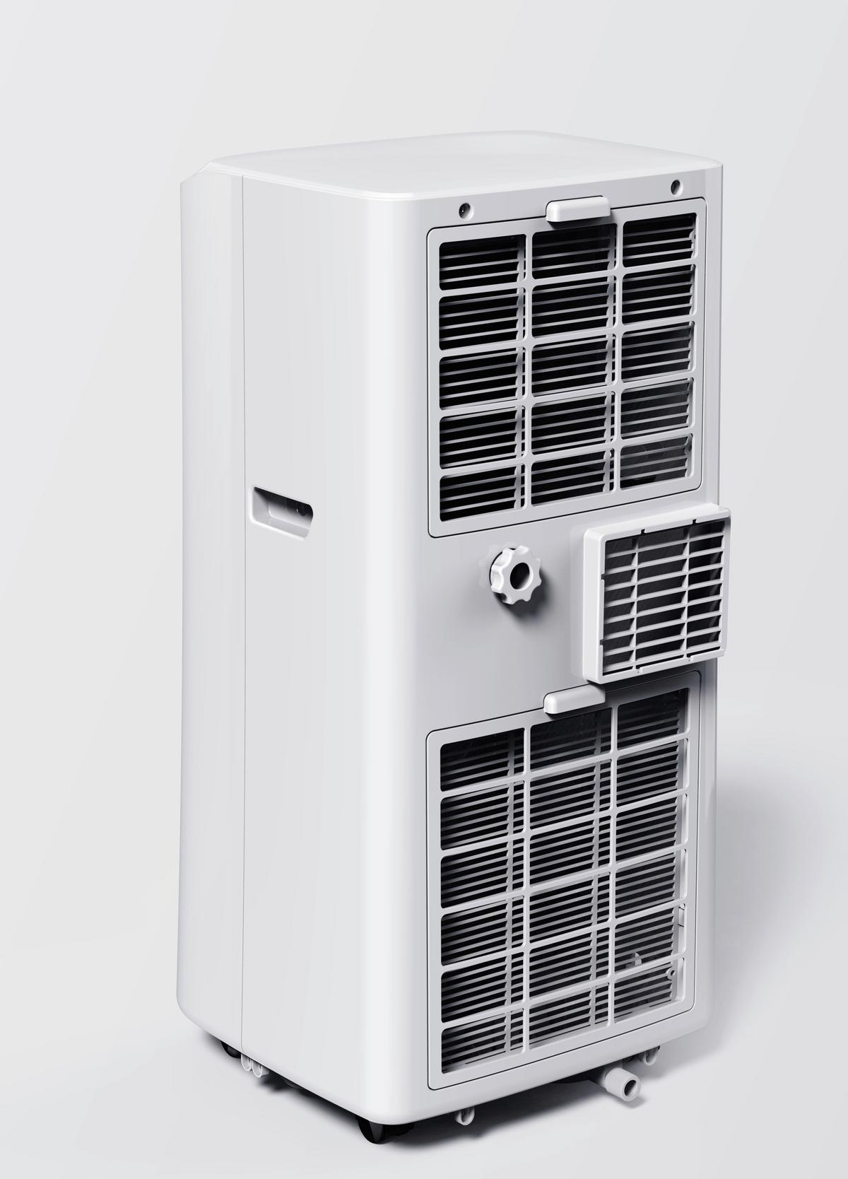 Mobile Klimaanlage KA 7000 B: 30,5 cm mit Schlauch - Weiß, Basics (30,5/67,8/32,8cm) - Nabo