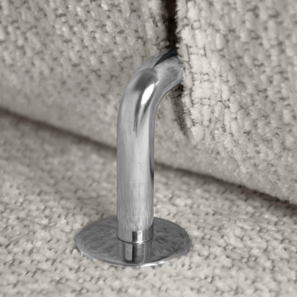 Ecksofa Volf Links New Hellgr. mit Schlaffunktion, 203x261 cm - Hellgrau/Schwarz, Trend, Textil (203/261cm)