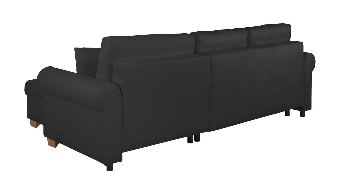 Ecksofa Arles Anthrazit 99 S: 266x161 Cm - Anthrazit/Buchefarben, Design, Textil (266/161cm) - MID.YOU