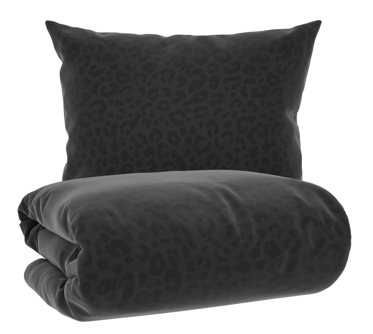 POSTEĽNÁ BIELIZEŇ ANIMAL - čierna, Konventionell, textil (140/200cm) - Mömax