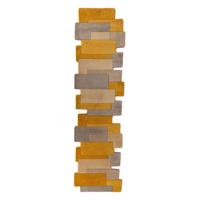 Wollteppich Naturfarben 230x60 cm - Gelb/Naturfarben, Basics, Textil (230/60cm)