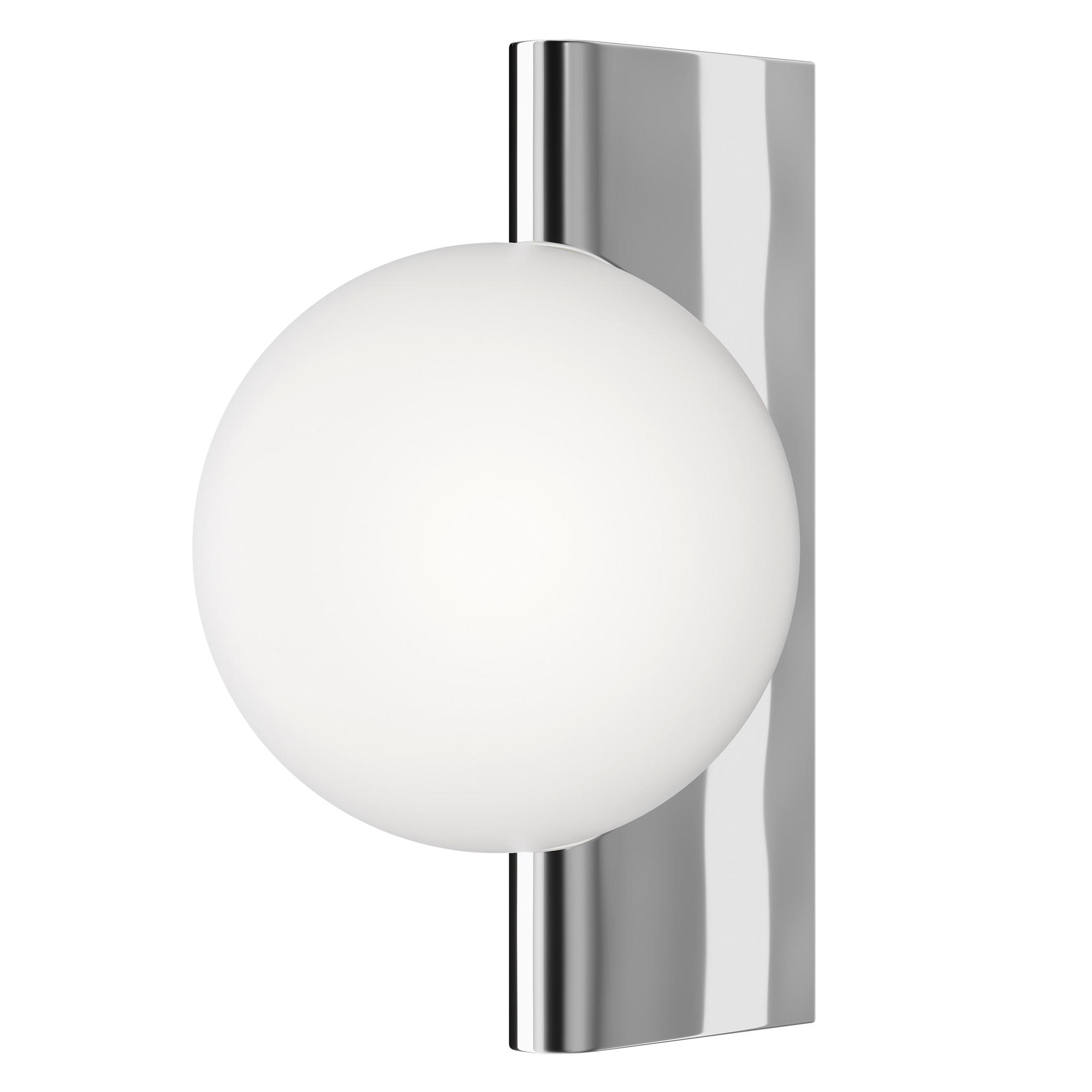 Wandleuchte Avant-Garde - Chromfarben/Weiß, Trend, Glas/Metall (18/30/21,5cm) - MAYTONI