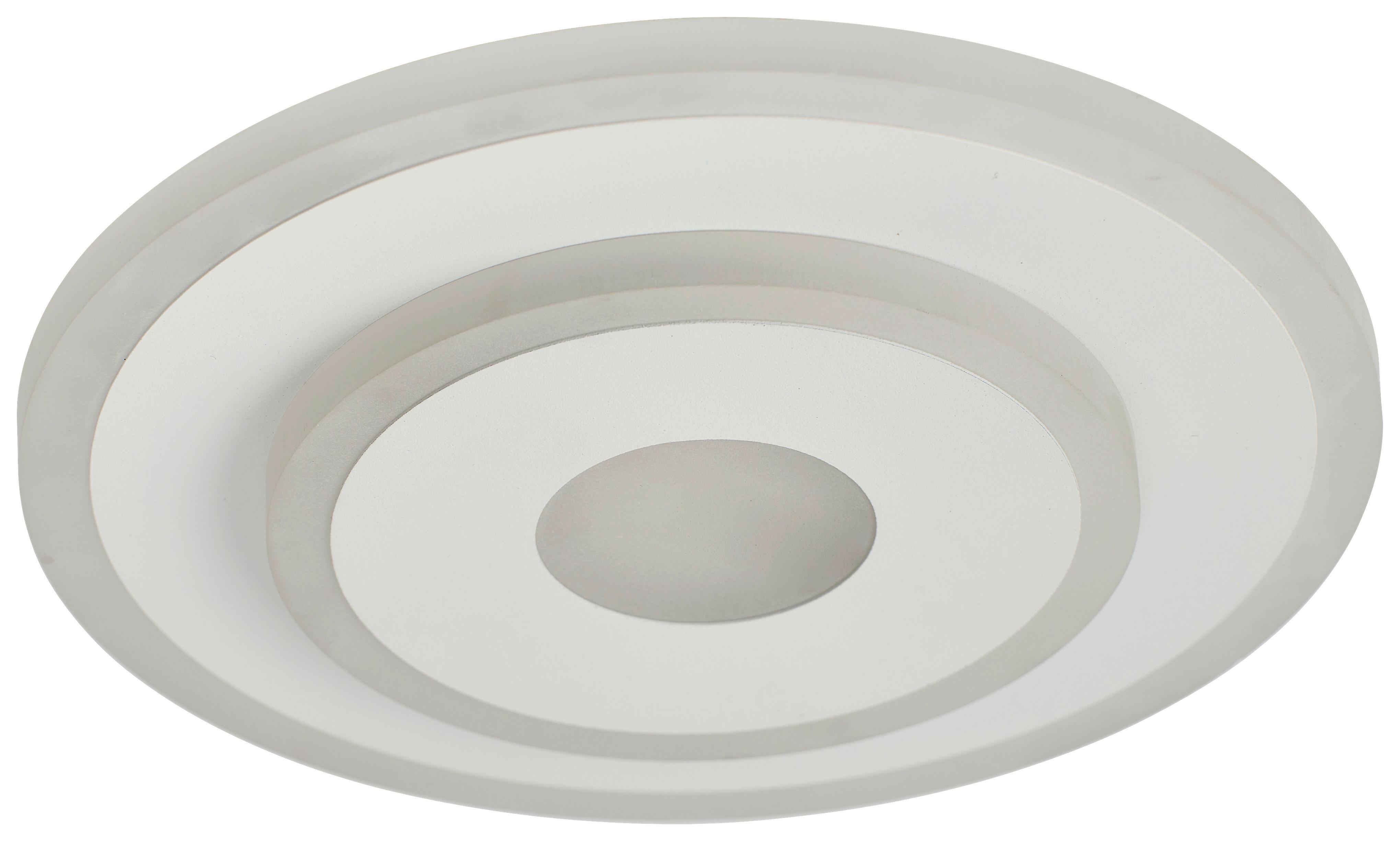 STROPNÉ LED SVIETIDLO BIZULO - biela/opálová, Modern, kov/plast (20/4,5cm) - Mömax