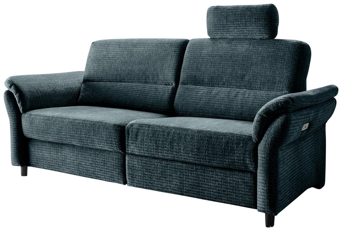 3-Sitzer-Sofa Cavoli, Blau R B: 192 cm - Blau/Schwarz, MODERN, Textil (192/90/89cm) - Livetastic