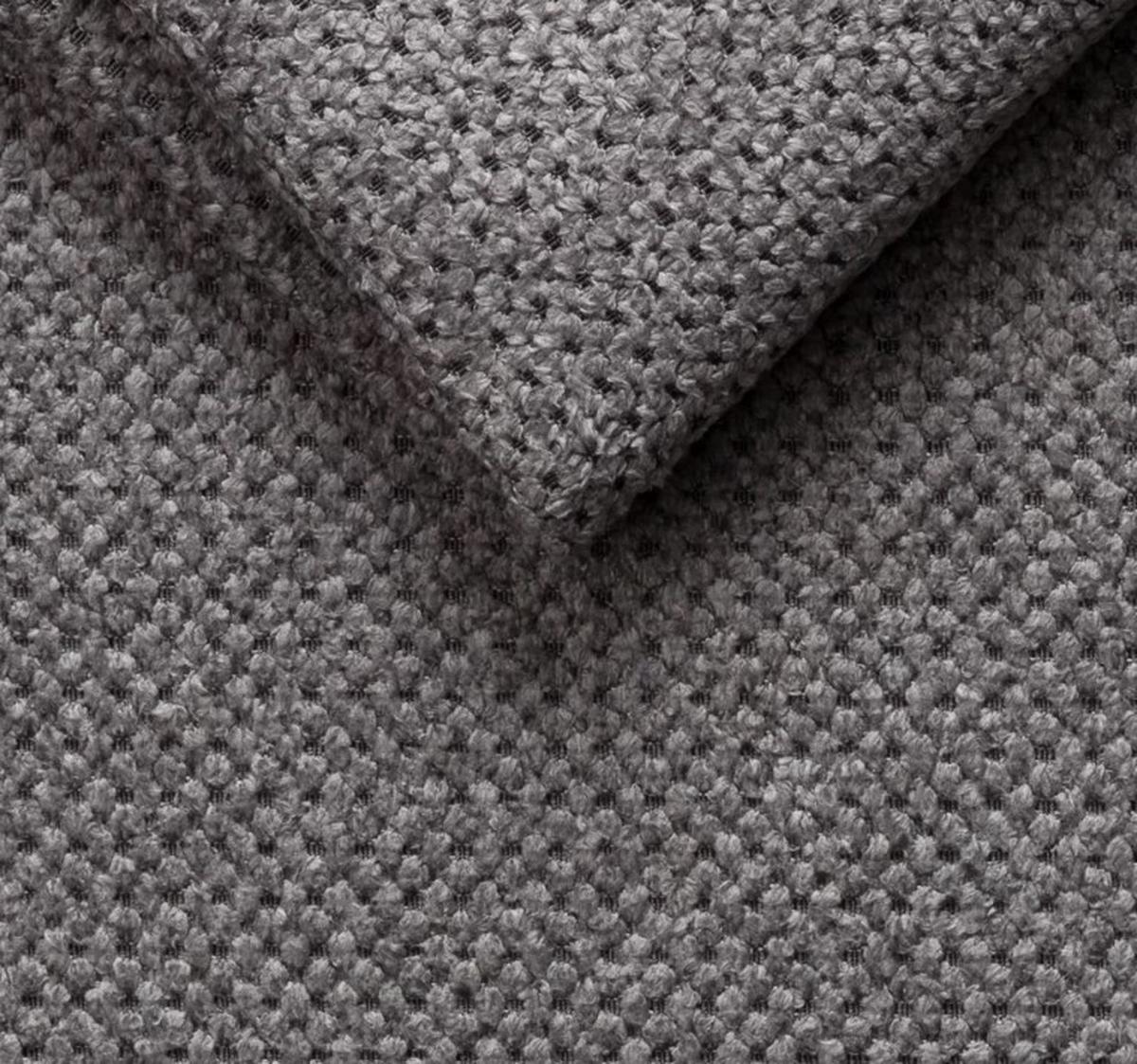 Rohová sedačka MARCO, obojstranná, tmavosivý velúr - čierna/tmavosivá, Konventionell, kov/drevo (238/78-94/170cm)