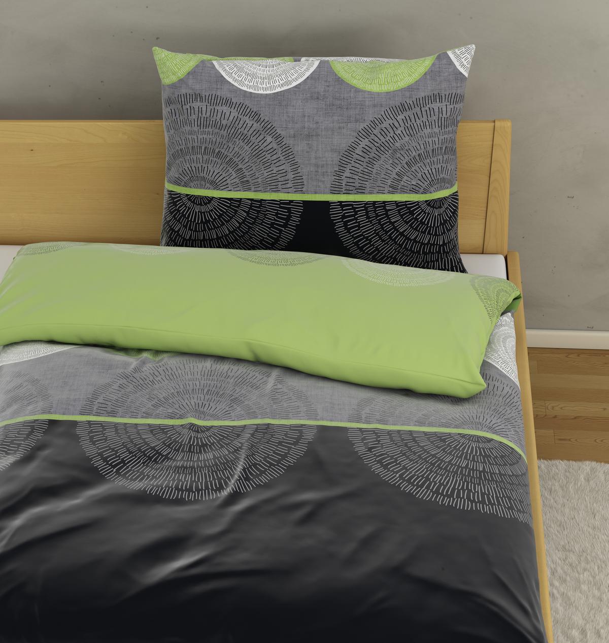 Ágyneműhuzat-garnitúra Denise - zöld, Modern, textil (140/200cm) - Luca Bessoni