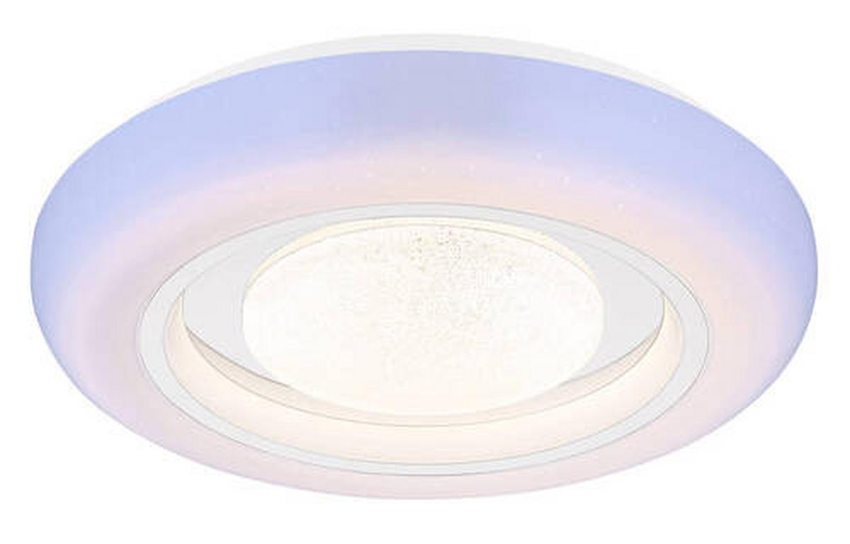 STROPNÍ SVÍTIDLO 41369-18 - bílá/opál, Trend, kov/plast (39/8cm) - Globo