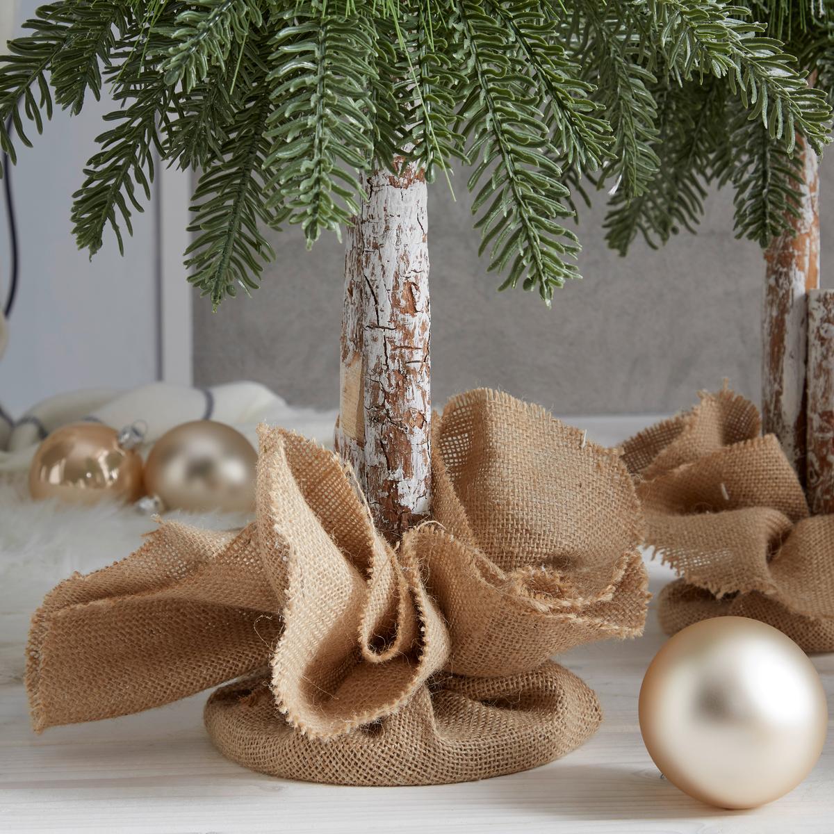 Dekor Fa Dawina - barna/fehér, Basics, műanyag/fa (30/120cm) - Ondega