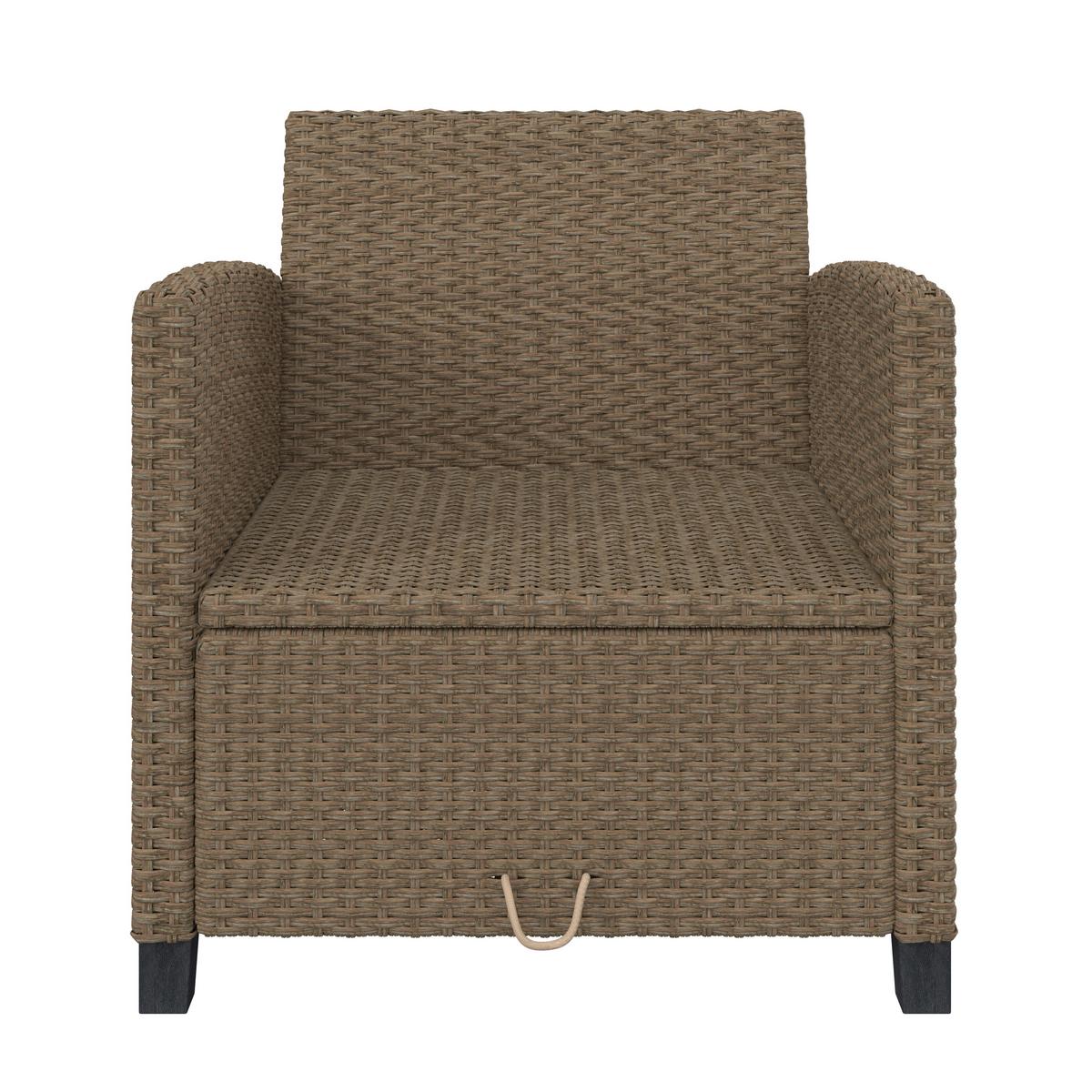 Lounge-garnitúra Porto-Multi - világosbarna/szürke, Modern, műanyag/textil (237/190/73.5cm) - Beldano