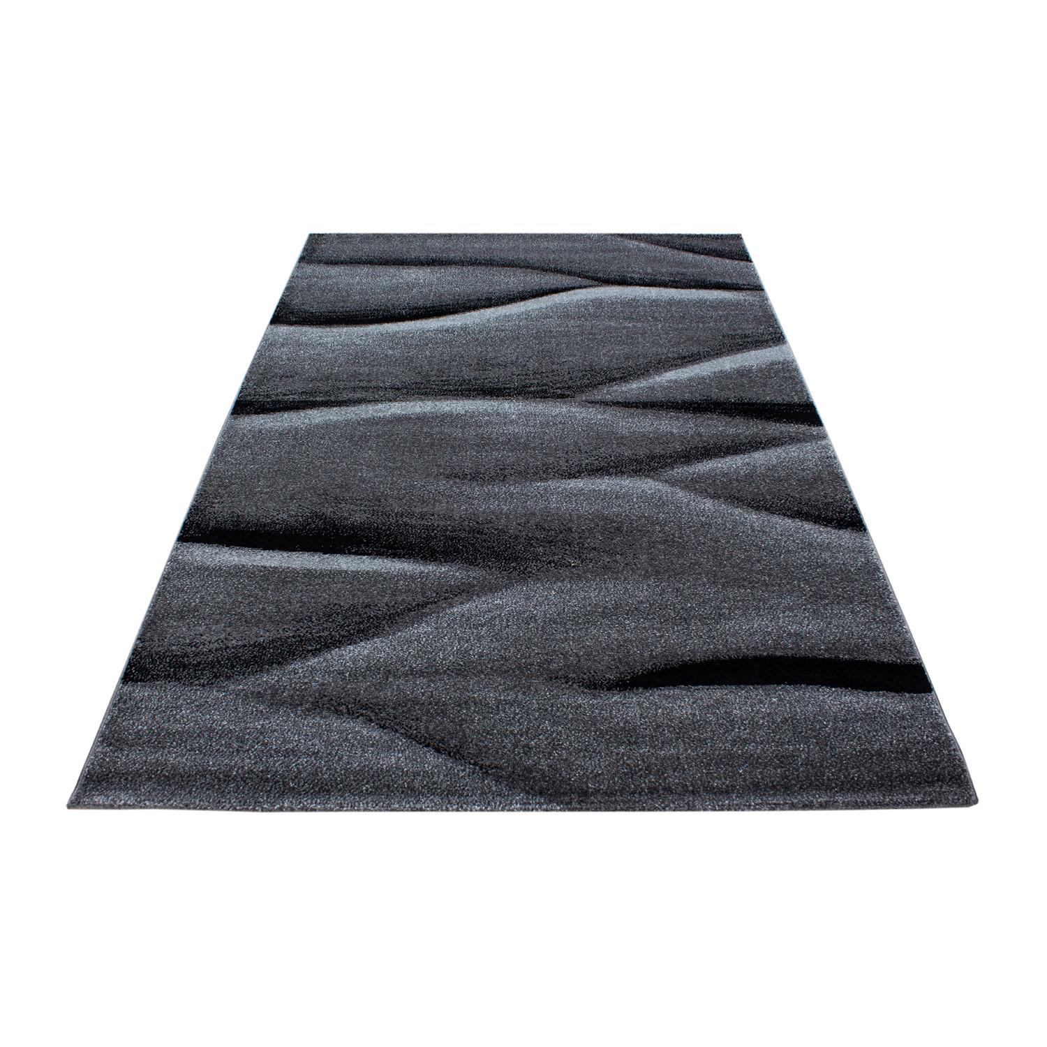 Tkaný koberec 80x150cm LUCCA - černá, Trend, textil (80/150cm) - Novel