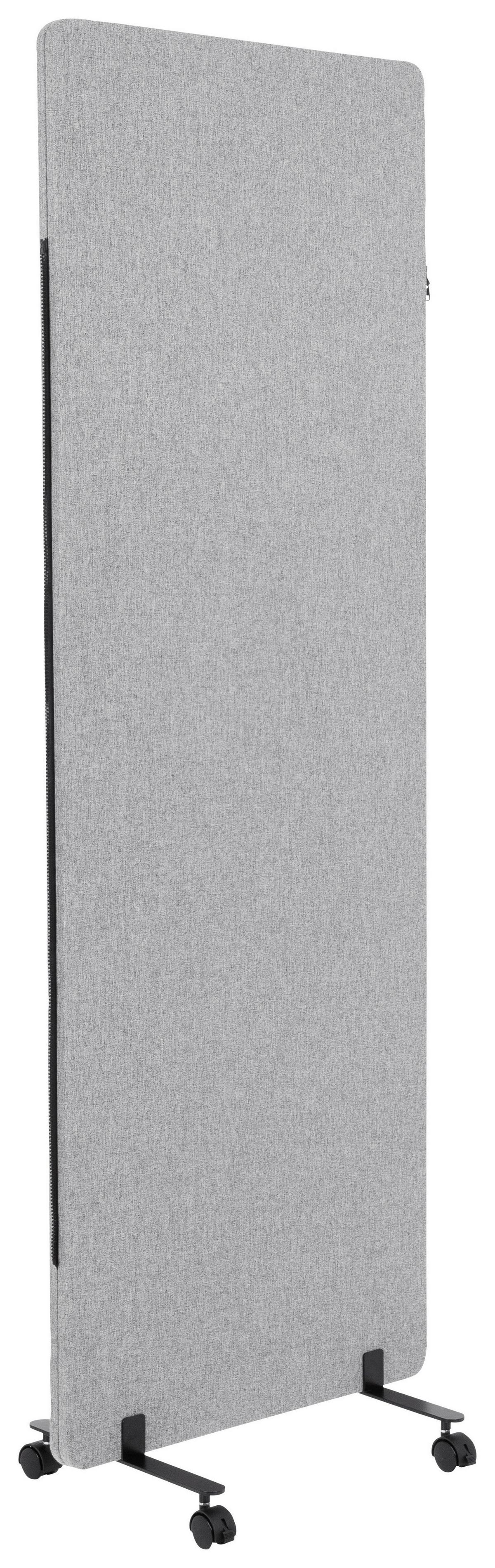 Trennwand Flexmiut - Hellgrau, Basics, Kunststoff/Textil (60/177/3cm) - MID.YOU