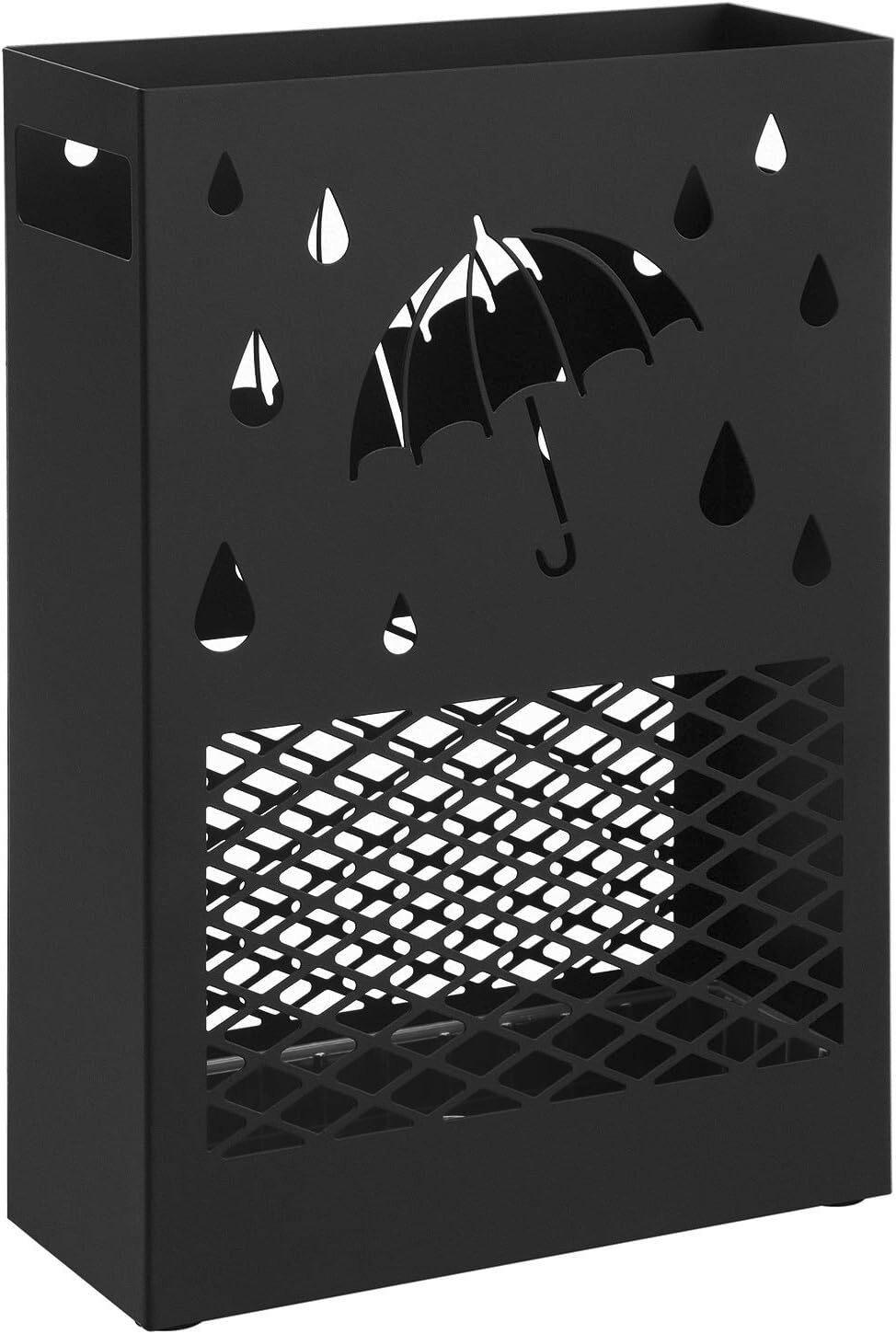 Schirmständer Schwarz B: 28,5 Cm - Schwarz, Basics, Metall (28,5/41/12,2cm)