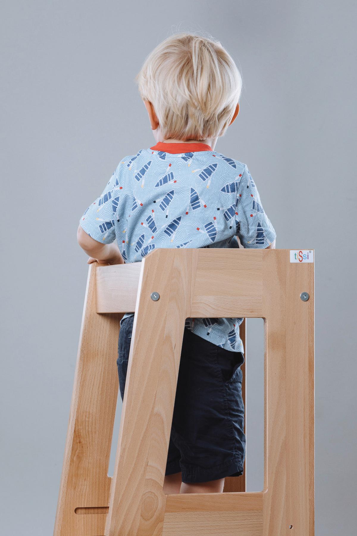 Lernturm Buche - Buchefarben, Basics, Holz (40/91/45cm) - tiSsi