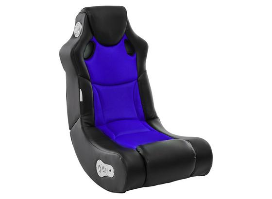 Gamingstuhl Booster B: 56 cm Schwarz/Blau - Blau/Schwarz, Design, Textil (56/100/82cm) - Livetastic Gamingstuhl Booster B: 56 cm Schwarz/Blau - Blau/Schwarz, Design, Textil (56/100/82cm) - Livetastic