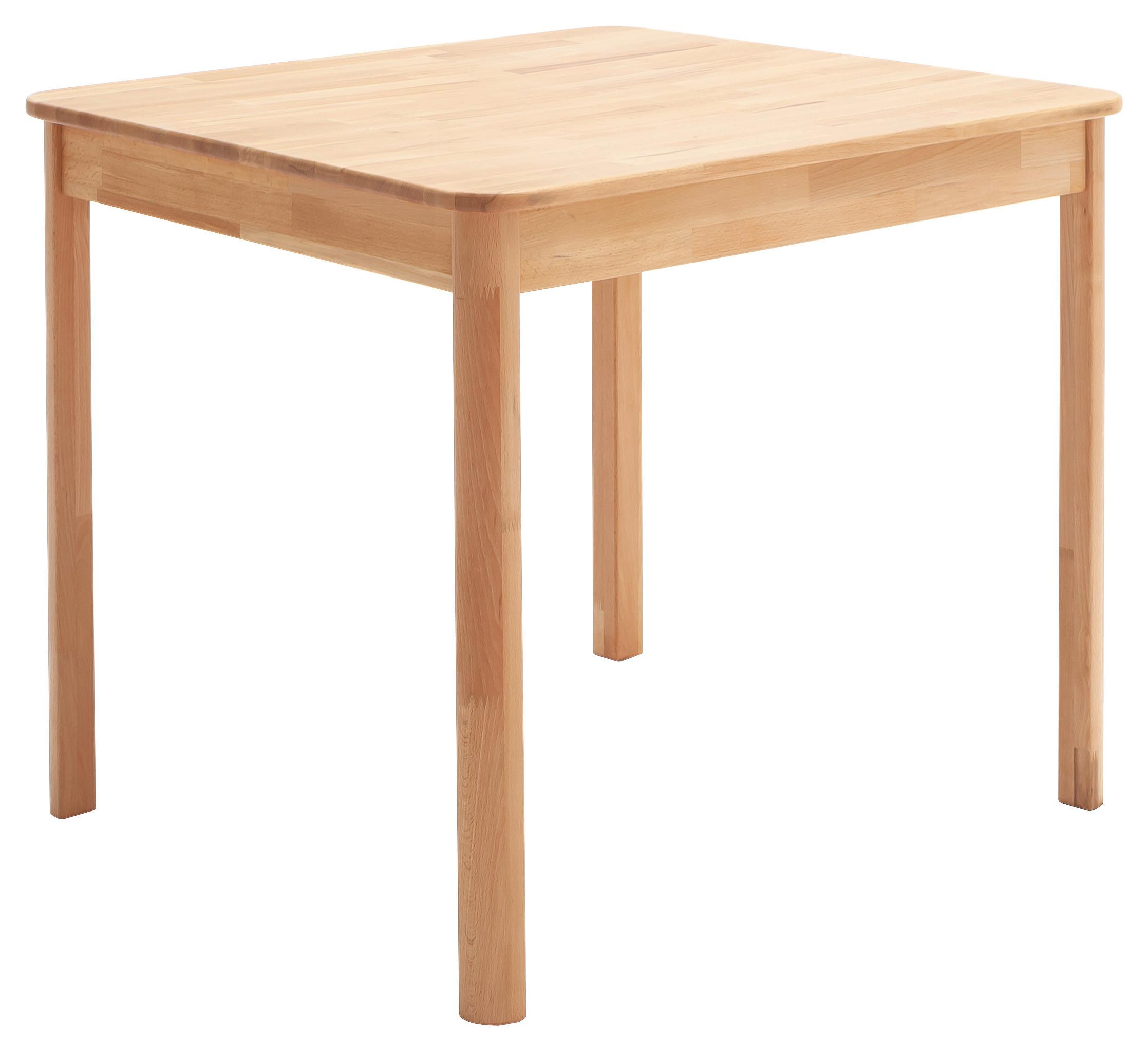 ESSTISCH OSKAR - Kernbuche, KONVENTIONELL, Holz (80/80/76cm) - P & B