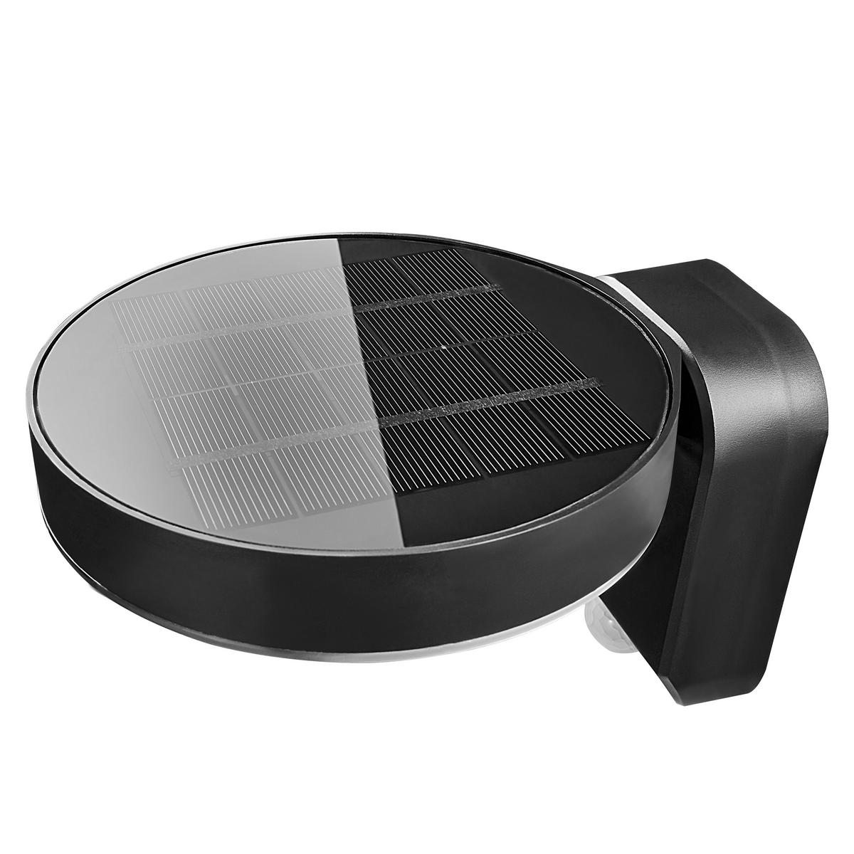 Solarleuchte Rica Schwarz D: 12 cm - Schwarz, Basics, Kunststoff (12/18cm) - Nordlux