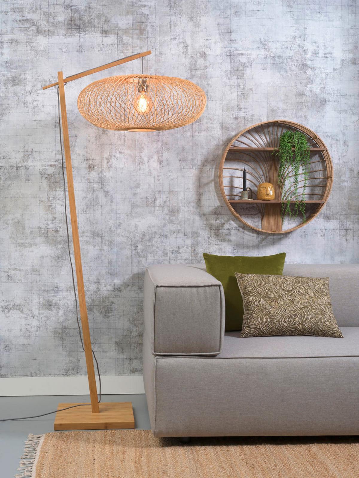 Stehleuchte Cango/F/Ad/N/6025/N - Naturfarben, Trend (176/60/80cm) - Good & Mojo