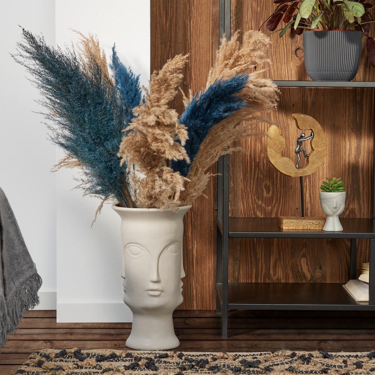 Szobor Hadebrand - natúr színű/fekete, Modern, természetes anyagok/fém (16/7,5/30cm) - Luca Bessoni