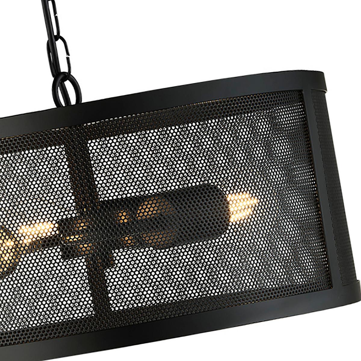 Hängeleuchte Fishnet H: 150 cm 3-Flammig, höhenverstellbar - Schwarz, LIFESTYLE, Metall (45/150cm)