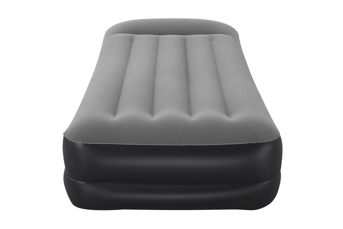 Luftbett Hannes 191x97x46 Cm Bis 150kg, Inkl. Pumpe - Dunkelgrau/Schwarz, KONVENTIONELL, Kunststoff/Metall (191/97/46cm) - Bestway