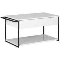 Waschbecken mit Unterschrank New York B: 87,5 cm Weiß - Schwarz/Weiß, MODERN, Holzwerkstoff/Metall (87,5/43,5/47,5cm) - MID.YOU