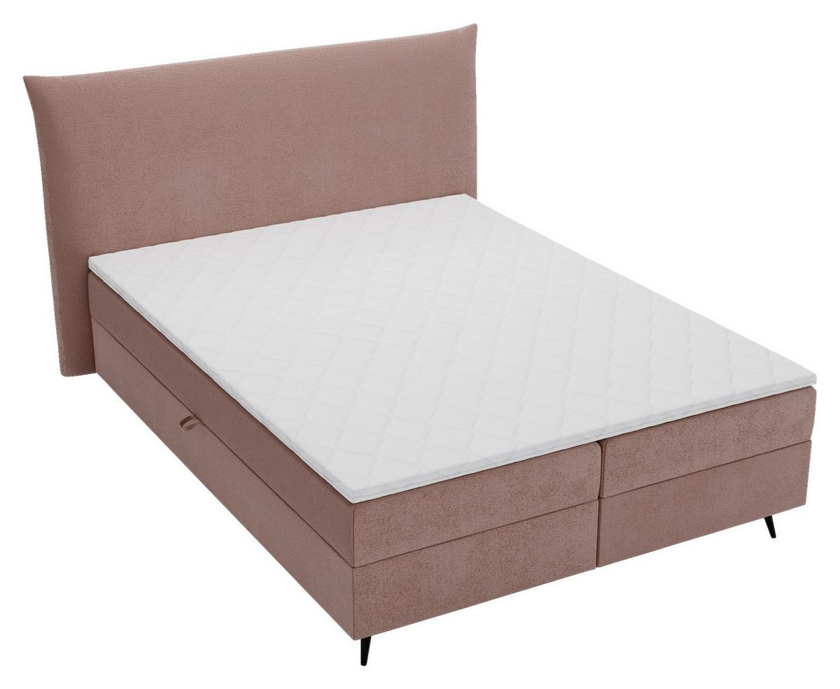 Boxbett Foxy Rostbraun - Rostfarben/Schwarz, Basics, Holz/Holzwerkstoff (180/200cm) - Livetastic