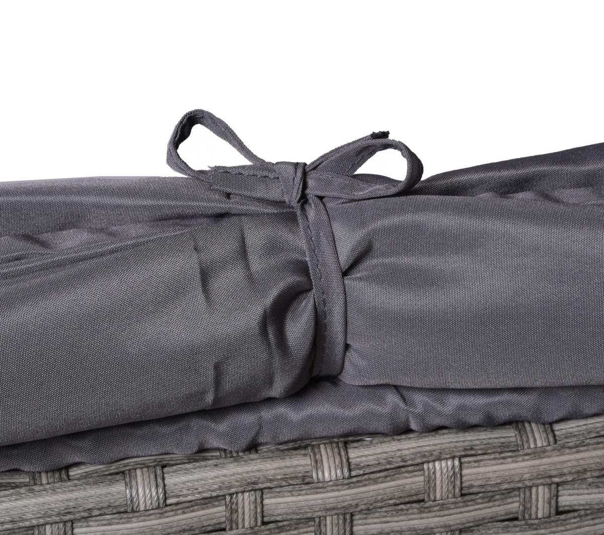 Loungegarnitur Saint-Tropez - Grau/Grün, Basics, Kunststoff/Textil - Gardenson