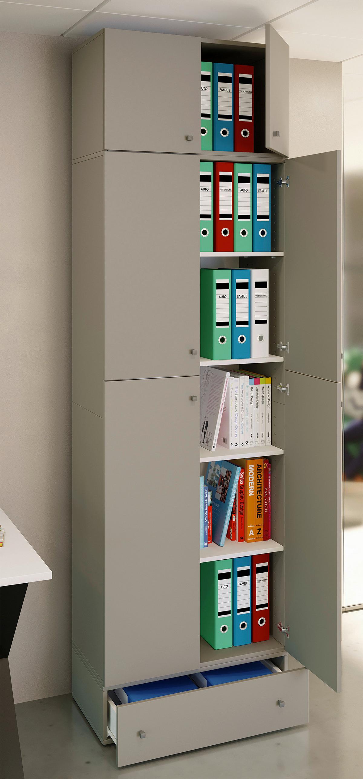 Aktenregal Lona Grau B: 70 Cm - Grau, MODERN, Holzwerkstoff (70/240/39cm) - MID.YOU