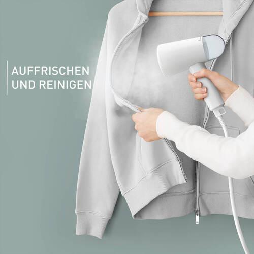 Dampfbürste Dt1020 1200 W Weiß/ Hellgrau - Hellgrau/Weiß, Basics, Kunststoff (28,2/16,3/12,4cm) - Tefal