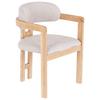 Armlehnstuhl Sally Hellbraun Gepolstert - Hellbraun/Eichefarben, MODERN, Holz/Textil (60/80/52cm) - MID.YOU