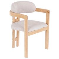 Armlehnstuhl Sally Hellbraun Gepolstert - Hellbraun/Eichefarben, MODERN, Holz/Textil (60/80/52cm) - MID.YOU