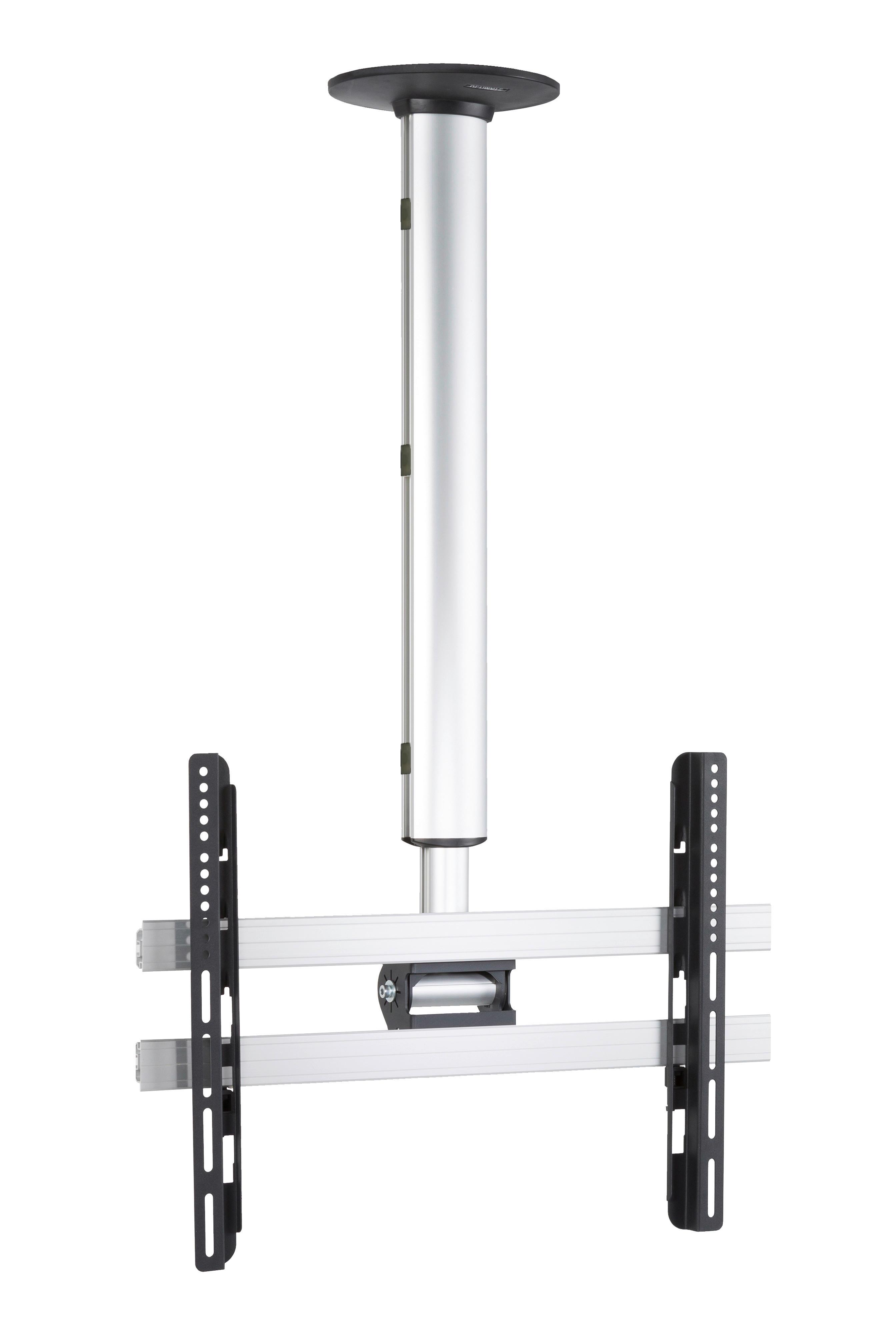 TV- Halterung cm Silberfarben B: 62 cm - Silberfarben, MODERN, Metall (62/74/19cm) - MID.YOU