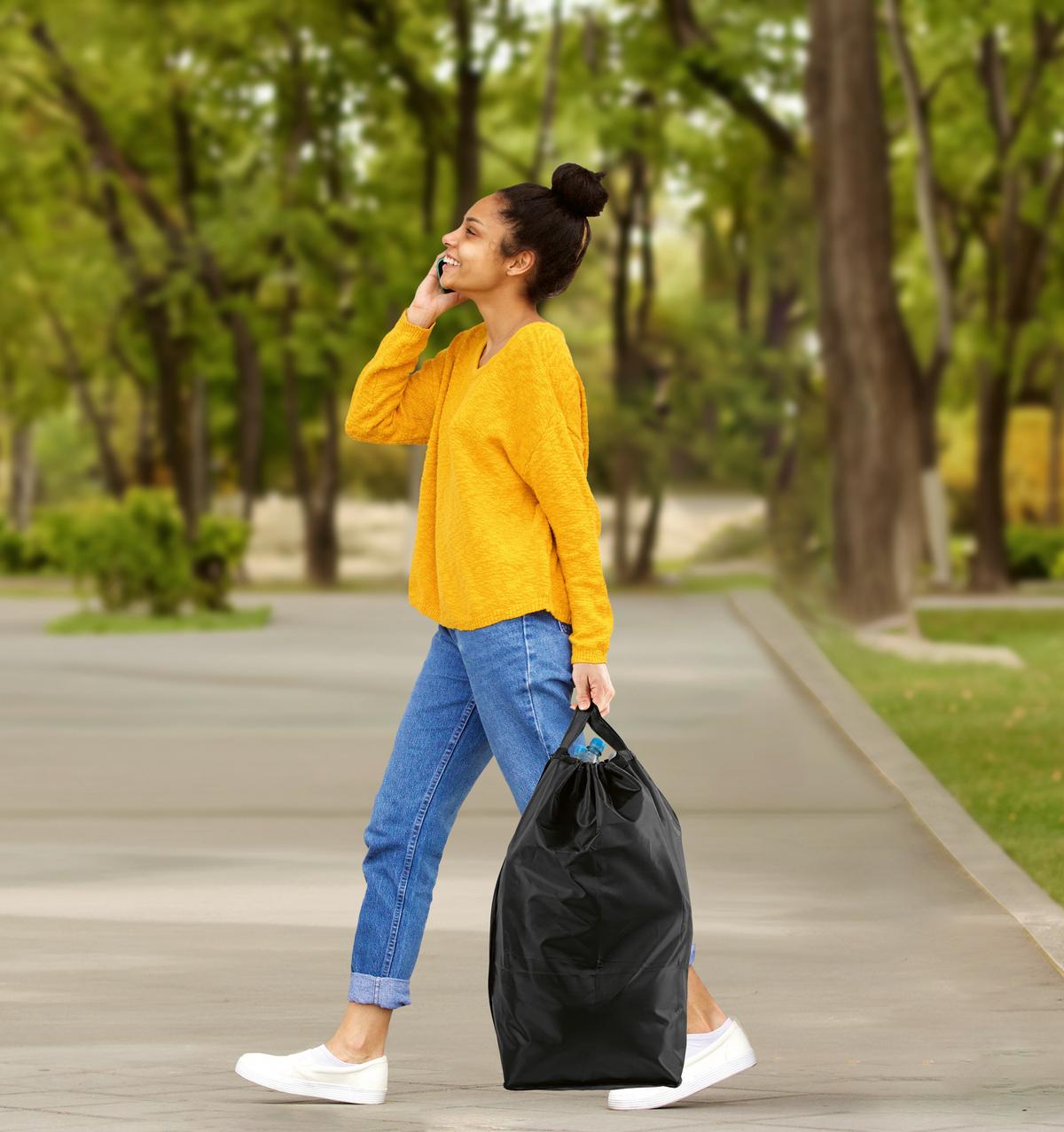 Flaschen/Dosensammelbehälter 80 Liter - Schwarz, Basics, Naturmaterialien/Kunststoff (40/32.5/72cm)