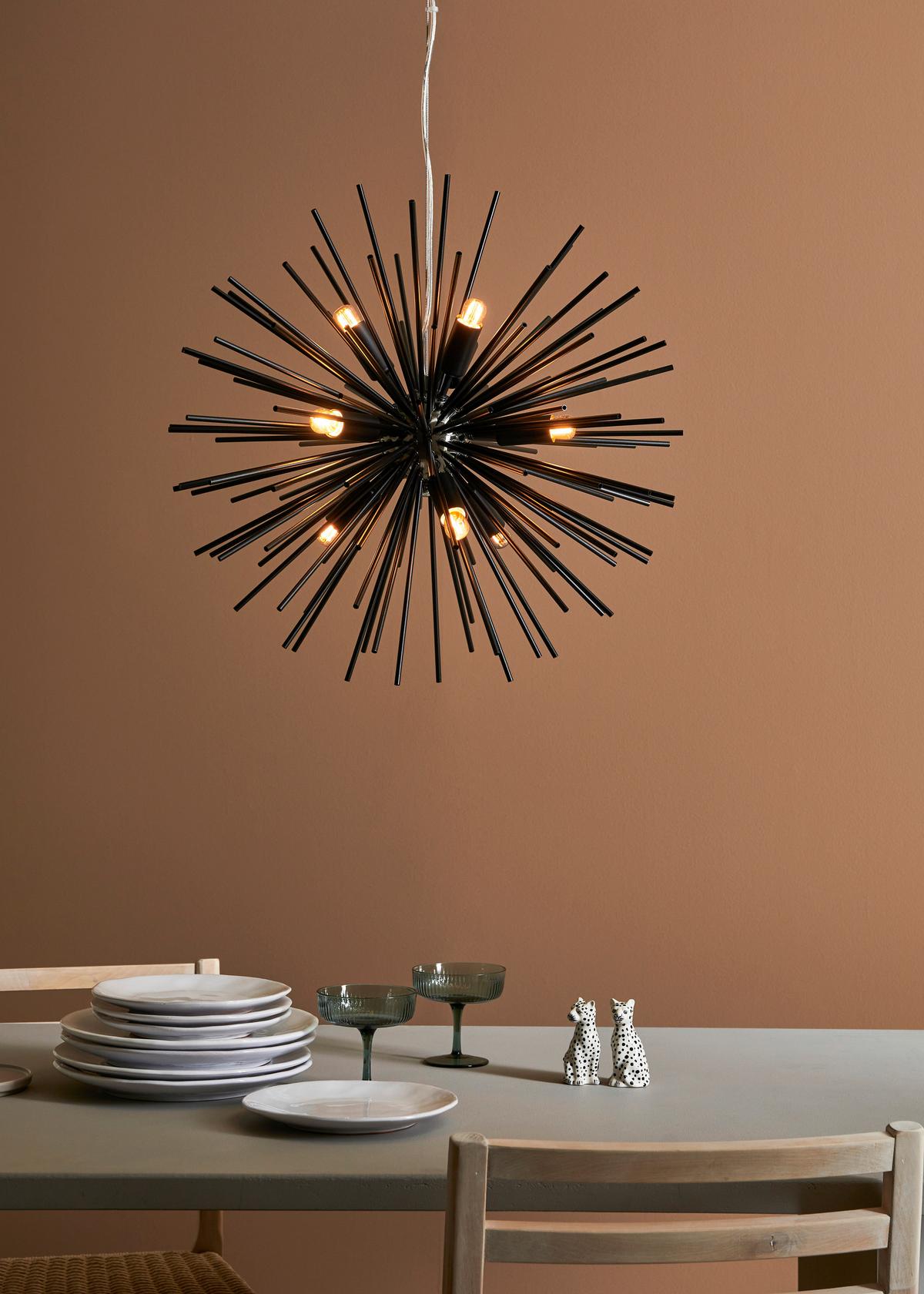 Hängeleuchte Soleil - Schwarz, Basics, Metall (57/190cm) - Markslöjd