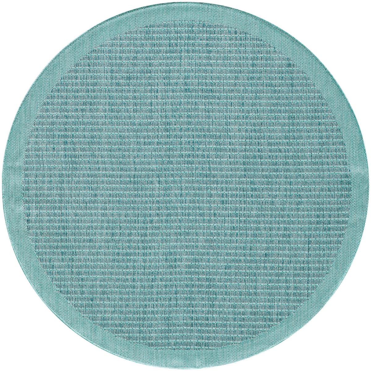 Outdoor-Teppich Giza Blau 160 cm, In- & Outdoor - Blau, Basics, Textil (160cm) - Novel