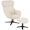 Sesselset Tabbe - Beige/Schwarz, MODERN, Textil (76/110/88,5cm) - Livetastic