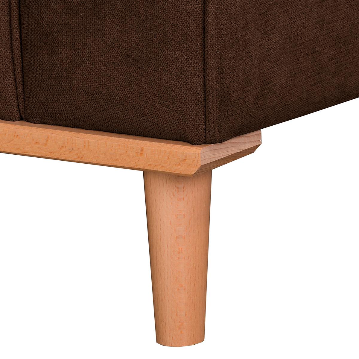 Ecksofa Beata Braun S: 150x230 cm - Wengefarben/Braun, Design, Textil (150/230cm) - Livetastic