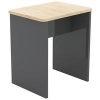 Hocker Esal Anthrazit B: 40 cm ESAL - Anthrazit/Weiß, MODERN, Holzwerkstoff (40/45/30cm) - MID.YOU