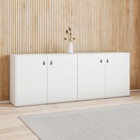 Komoda MICK - hnedá/čierna, Modern, plast (180/69,5/40cm) - Modern Living