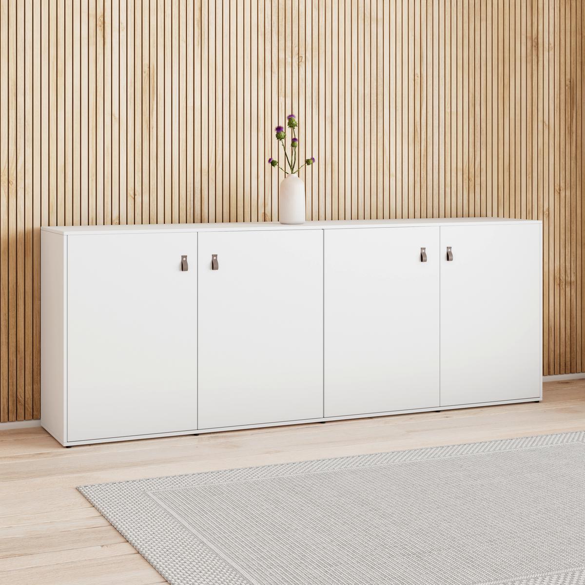 Komoda MICK - hnedá/čierna, Modern, plast (180/69,5/40cm) - Modern Living