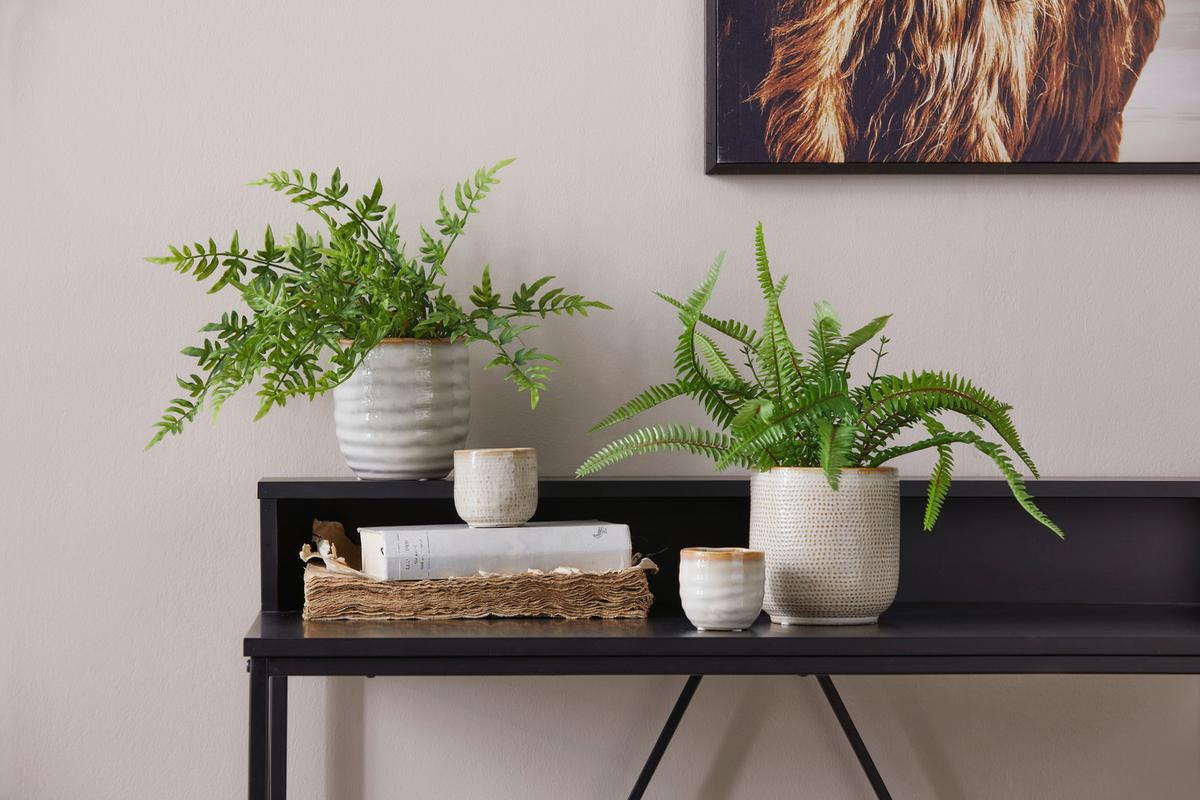 Obal na květináč Mood, Ø/V: 6,5/6,5cm - béžová, keramika (6,5/6,5cm) - Modern Living