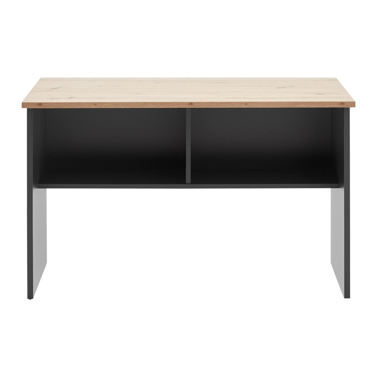 Psací stůl SHELF -EXKLUSIV- - antracitová/dub artisan, Moderní, kompozitní dřevo (120/76/68cm) - Mömax