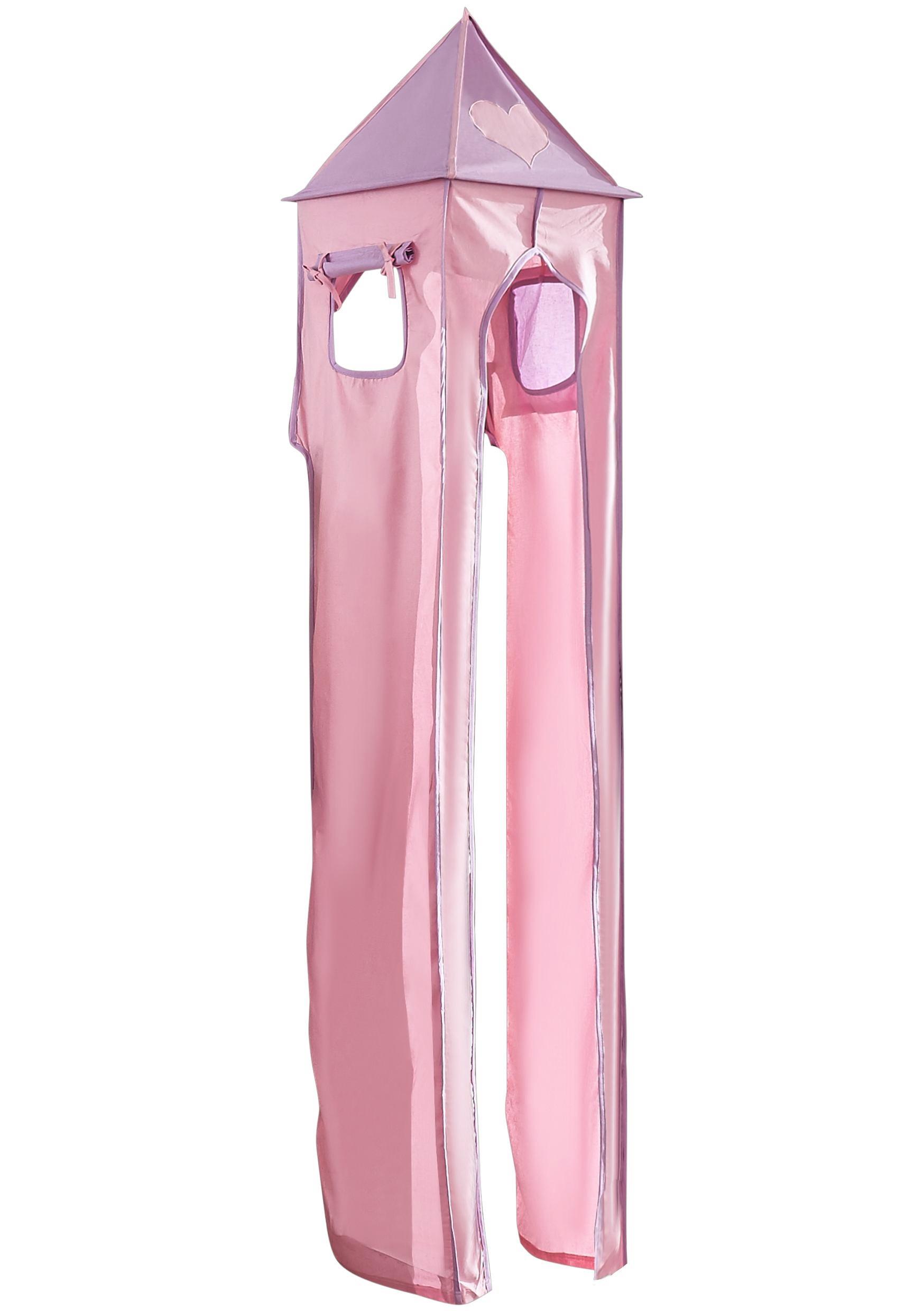 Turmset Rosa/Flieder - Flieder/Rosa, Design, Textil (40/210/40cm)