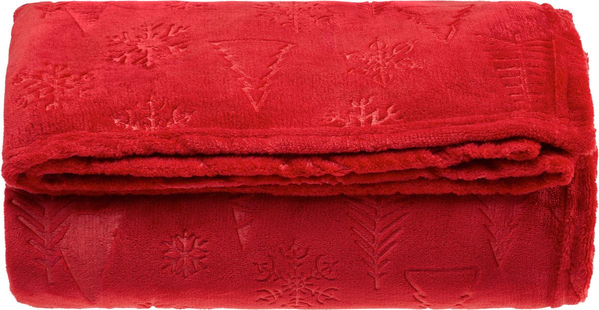 Kuscheldecke Visby - Rot, ROMANTIK / LANDHAUS, Textil (150/200cm) - James Wood