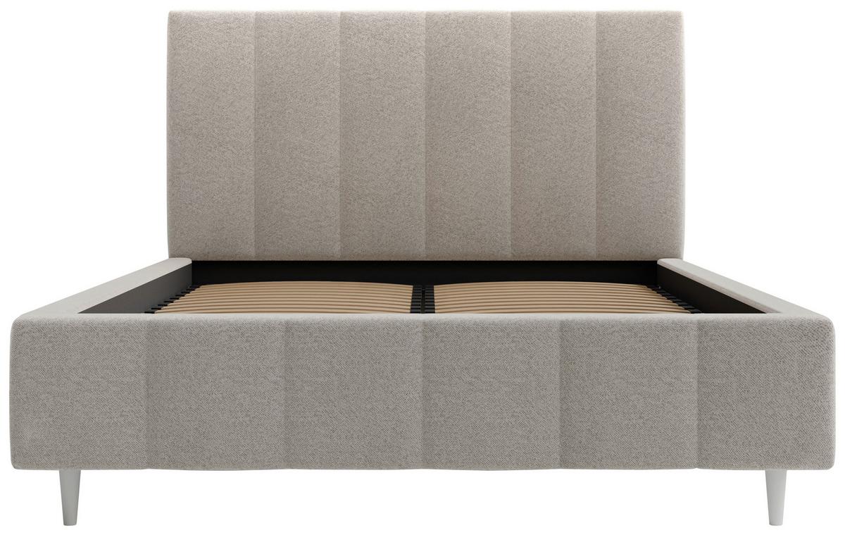 Polsterbett Talera Loft creme180x200cm - Creme/Schwarz, KONVENTIONELL, Holz/Textil (180/200cm)