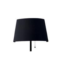 Led-wandleuchte Led-Wharol-Wb - Schwarz/Weiß, Design, Textil/Metall (8,7/25/25cm)
