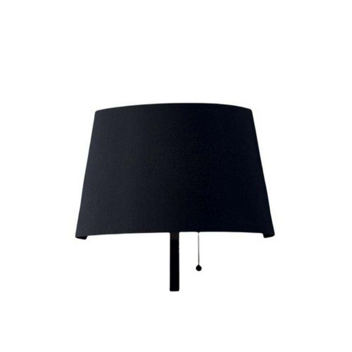 Led-wandleuchte Led-Wharol-Wb - Schwarz/Weiß, Design, Textil/Metall (8,7/25/25cm)