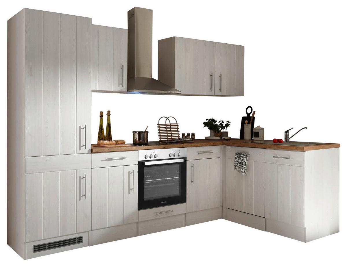 Eckküche Anton Landhaus - Wildeiche/Lärchefarben, Basics, Holzwerkstoff (280/172cm) - Respekta