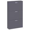 Schuhschrank Sulos Anthrazit B: 59 cm - Anthrazit, Design, Holzwerkstoff (59/108/17cm) - MID.YOU