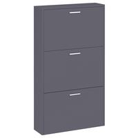 Schuhschrank Sulos Anthrazit B: 59 cm - Anthrazit, Design, Holzwerkstoff (59/108/17cm) - MID.YOU